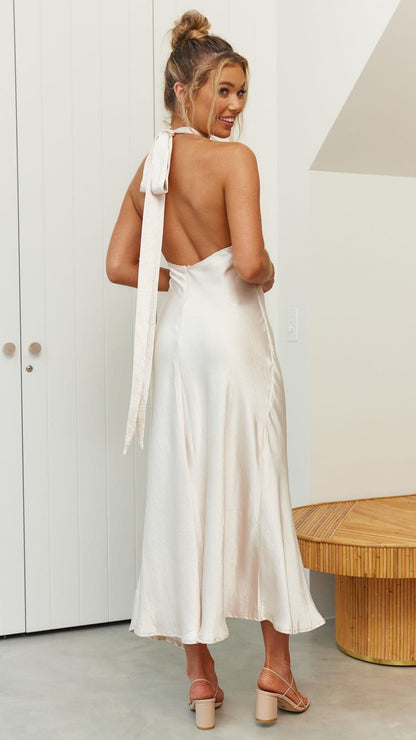 Amalia Maxi Dress - Champagne