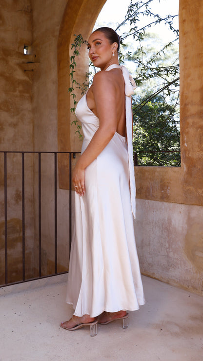 Amalia Maxi Dress - Champagne