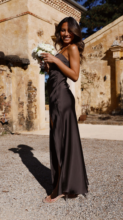 Ilana Maxi Dress - Espresso